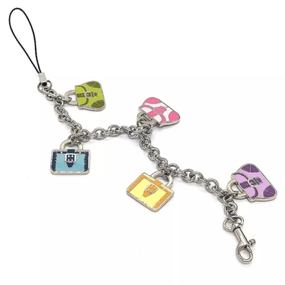 NEW COACH Multi Mini Purse Handbag Bracelet Lanyard Trigger Snap Keychain - Picture 2 of 7
